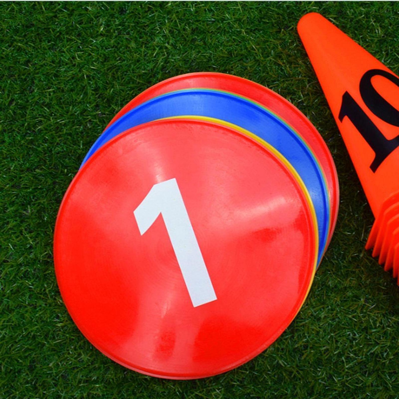 Court Marker Cone - Cones de Futebol Planos em PVC,