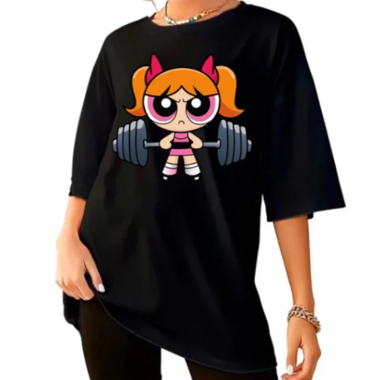 Meninas super poderosa blusa t - Badminton Junior avaliação e preço