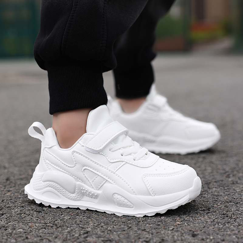 Branco crianças sapatos casuai - Badminton Junior avaliação e preço