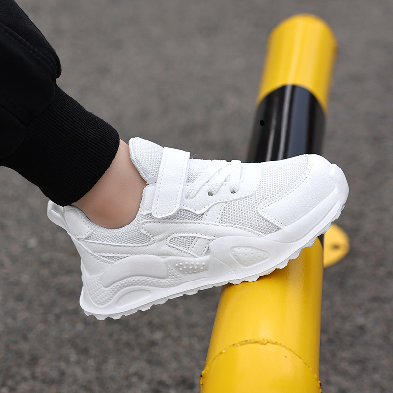 Branco crianças sapatos casuai - Badminton Junior avaliação e preço